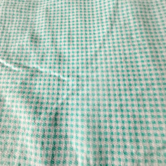 IBKUL Womens Sleeveless Aqua Gingham Zip Neck Dress S UPF 50+ Cool Feel Nylon Bl - Picture 7 of 12